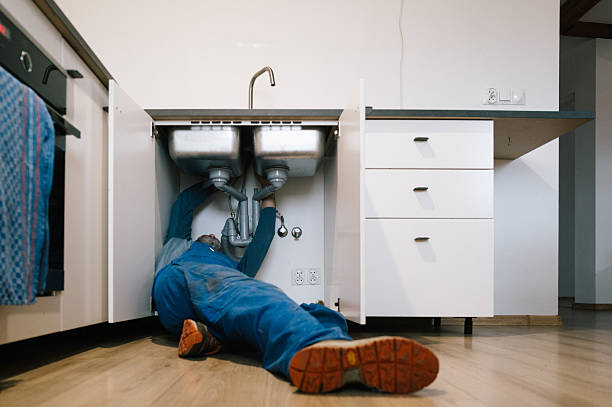 Professional Drain Cleaning technician working in Marysville, OH